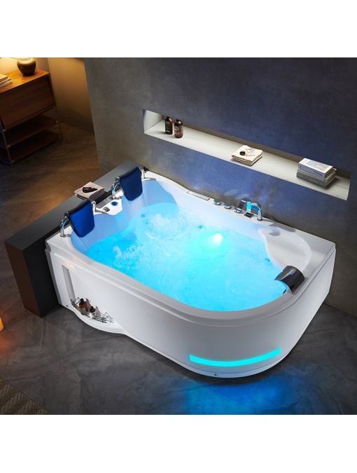 Baignoire balnéo asymétrique Genova Droit 40 jets