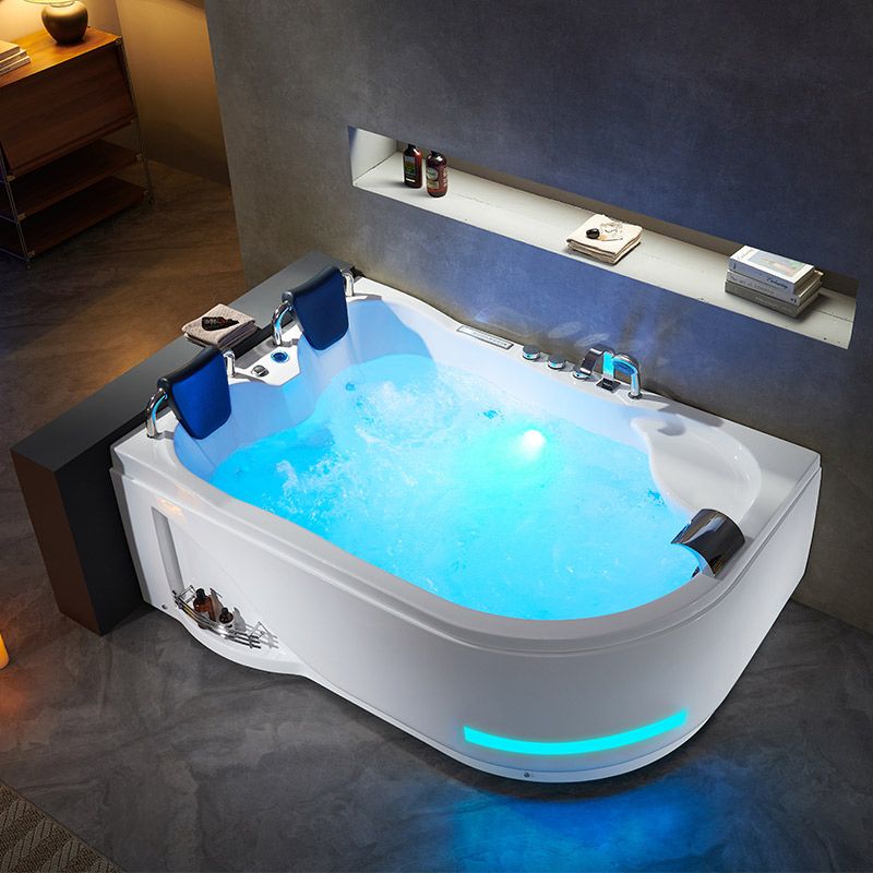 Baignoire balnéo asymétrique Genova Droit 40 jets