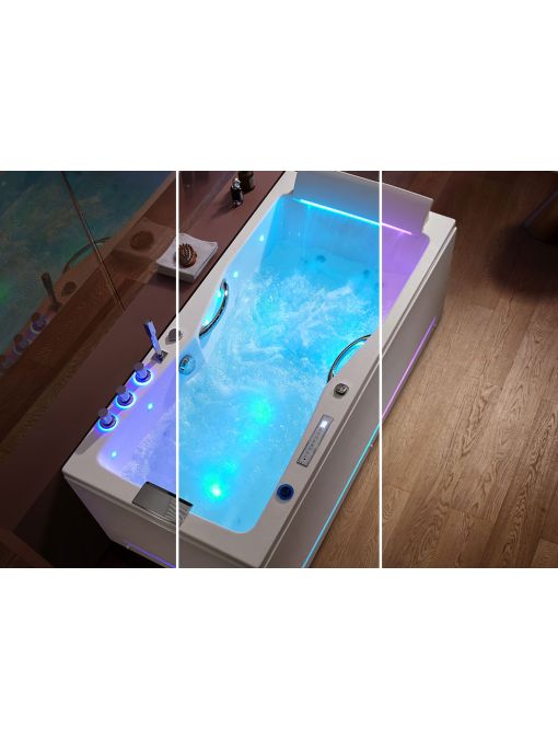 Baignoire balnéo Harmonie gauche design 1 place