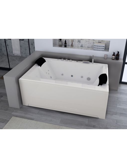 Baignoire balneo rectangulaire deux places Elle&Lui 40 jets