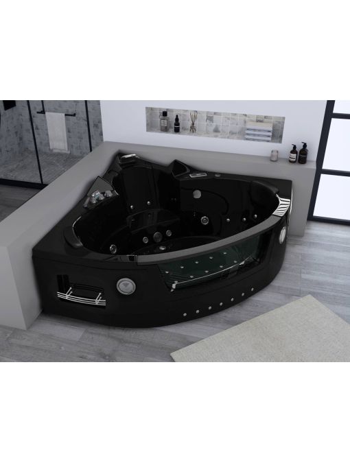 Baignoire balnéo Maeva Black 39 jets