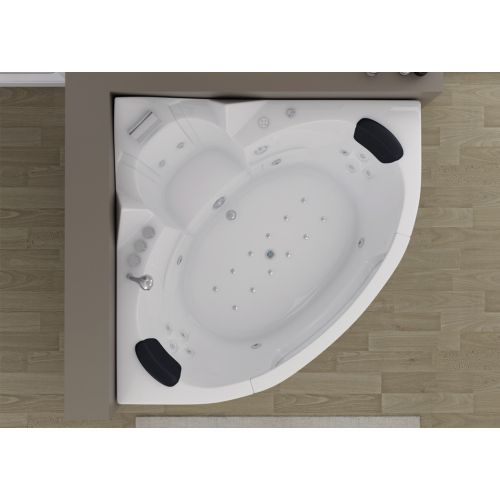 Baignoire balnéo d'angle 2 places Manhattan-S 26 jets Whirlpool
