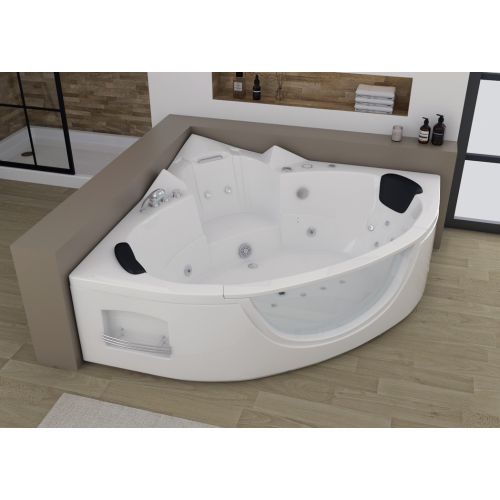 Baignoire balneo d'angle 2 places Seattle-S 26 jets