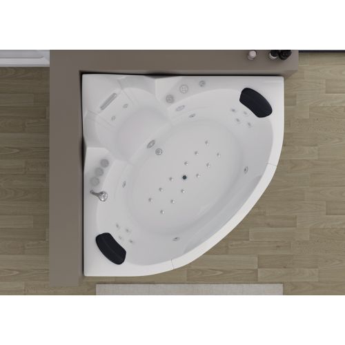 Baignoire balneo d'angle 2 places Seattle-S 26 jets
