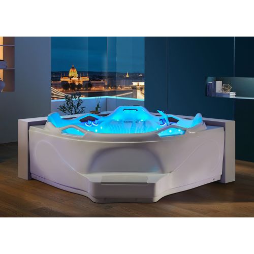 Baignoire balnéo angle Love story 42 jets