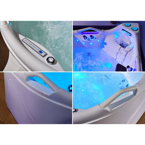 Baignoire balnéo angle Love story 42 jets