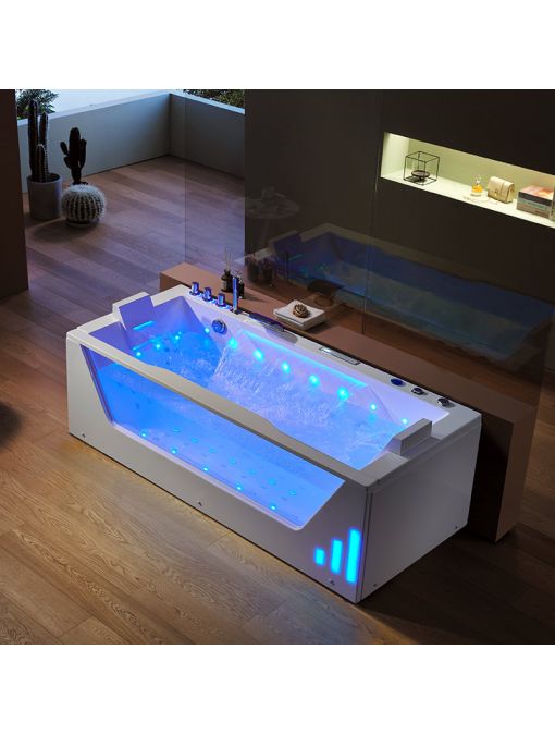 Baignoire balnéo Luminosa 53 jets avec hublot 