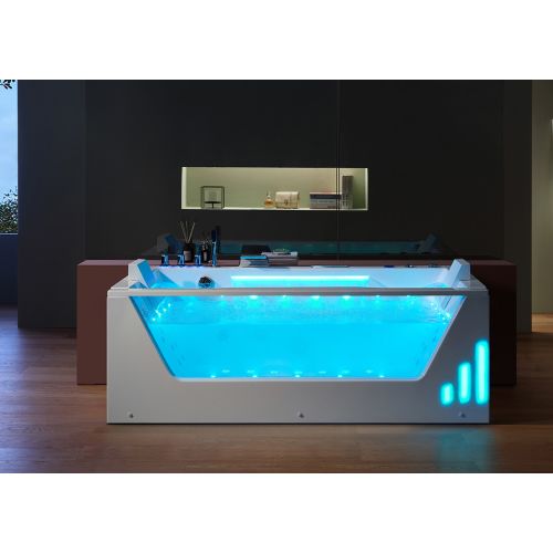 Baignoire balnéo Luminosa 53 jets avec hublot 