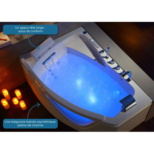 Baignoire balnéo D-Bornéo 42 jets