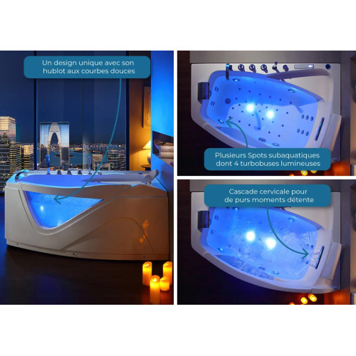 Baignoire balnéo G-Borneo 42 jets