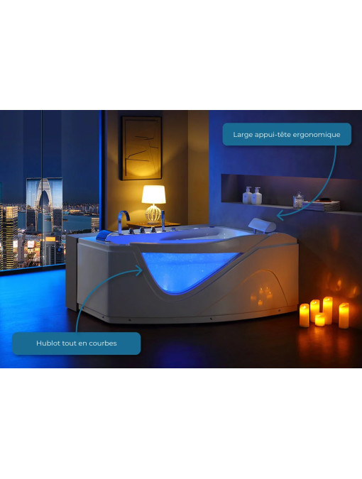 Baignoire balnéothérapie SPA G-Borneo 42 jets