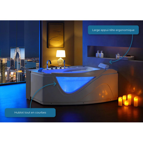 Baignoire balnéo G-Borneo 42 jets