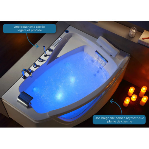 Baignoire balnéo G-Borneo 42 jets