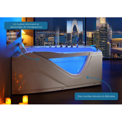 Baignoire au design moderne pour massage en duo 