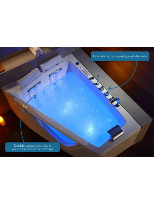 Baignoire 2 places D-Neptune 47 jets