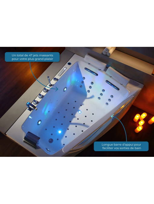 Baignoire balnéo G-Neptune 47 jets Whirlpool