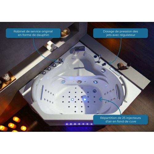 Baignoire Luxueuse balnéo Dubaï 47 jets