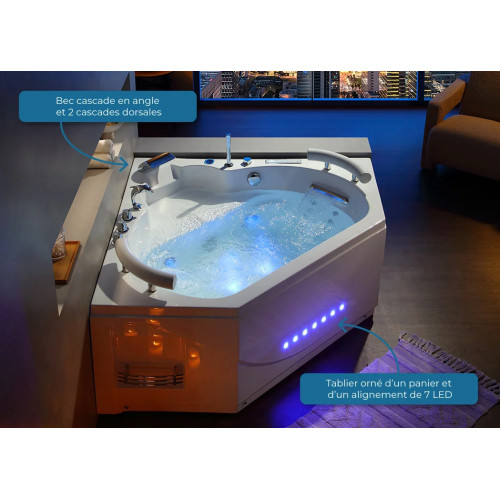 Baignoire Luxueuse balnéo Dubaï 47 jets