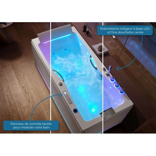 Baignoire balneo 43 jets de massage Harmonie