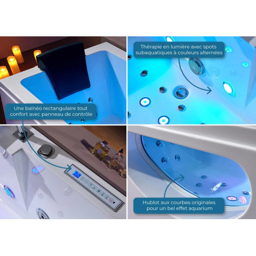Baignoire balnéo Twister 32 jets pour votre salle de bain