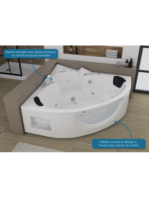 Baignoire balnéo Seattle-S 26 jets hydromassage