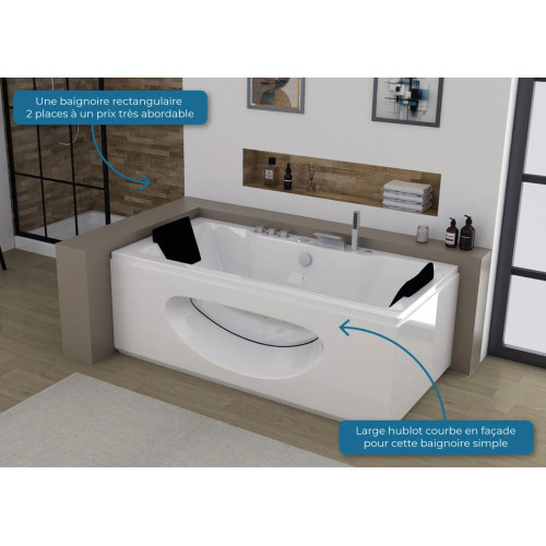 Baignoire balnéo sans option Caïman-S 28 jets