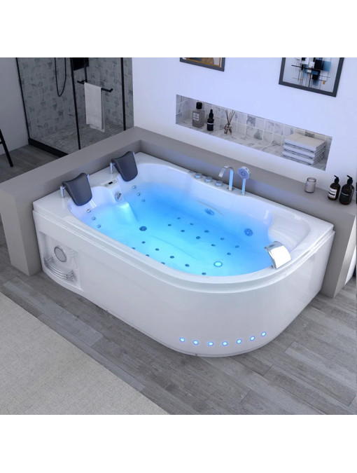 Baignoire balnéo asymétrique D-Mauna-Loa 30 jets Whirlpool