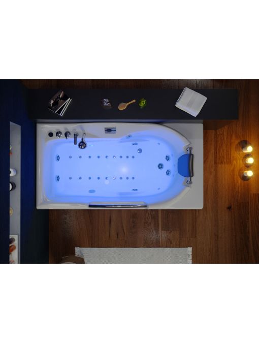 Vue dessus Baignoire balnéo G-Fidji 30 jets