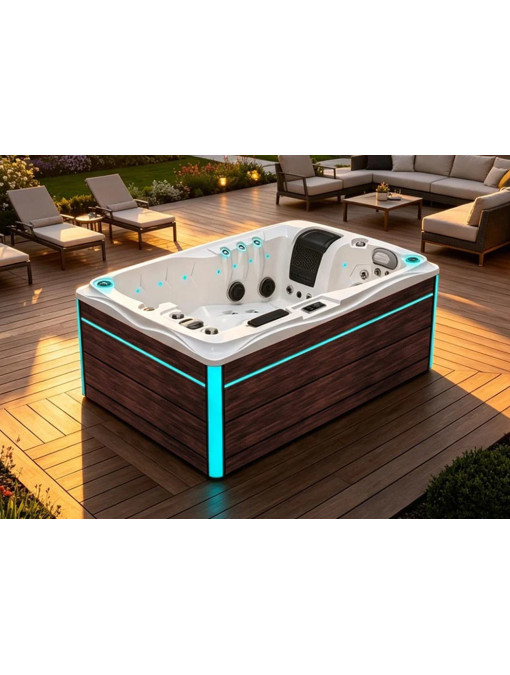 SPA 2 places en extèrieur Romantic White Pearl 46 jets