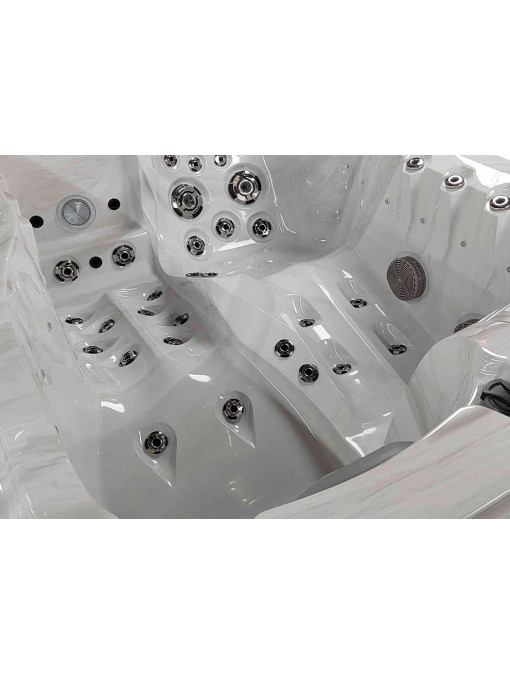 Fond de cuve SPA 2 places Romantic Silver White Marble