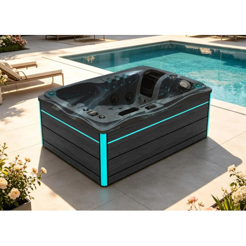 SPA design 2 places Romantic Midnight Opal Gris 46 jets