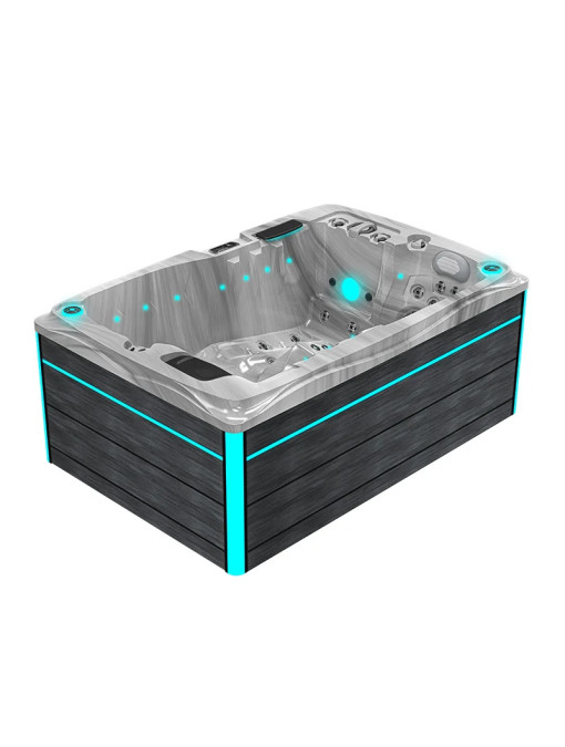 SPA design 2 places Romantic Odyssey Gris 46 jets