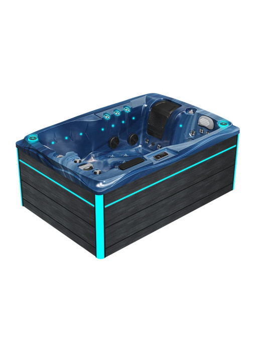 SPA 2 places Romantic Ocean Wave Gris 46 jets hydromassants