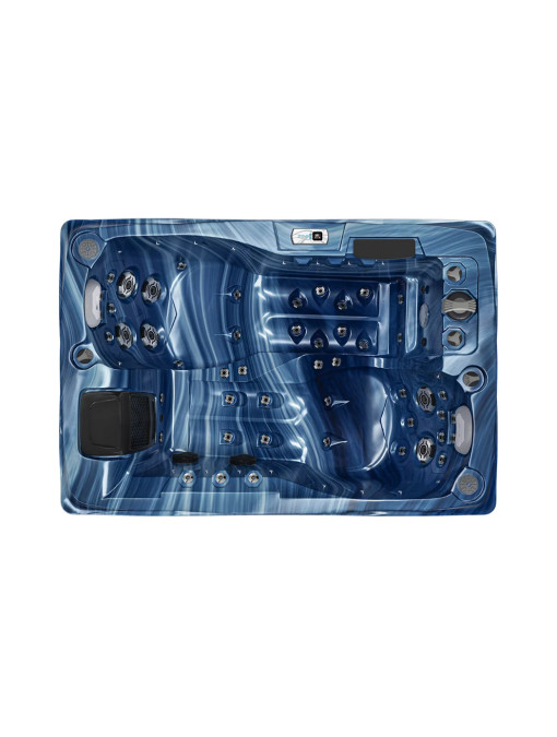SPA Vue intérieure Romantic Ocean Wave Gris 46 jets