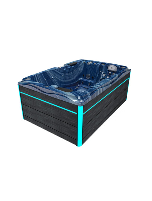 SPA 2 places en extérieur Romantic Ocean Wave Gris 46 jets