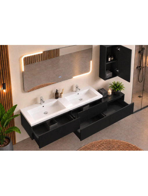 Rangements Meuble de salle de bain BELLISSIMO Noir