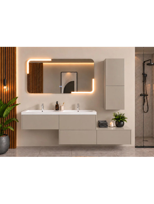 Meuble réversible de salle de bain BELLISSIMO Gris