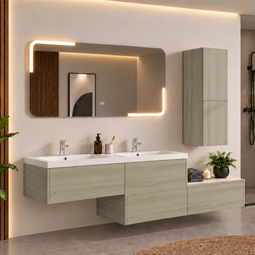 Meuble de salle de bain design BELLISSIMO Scandinave