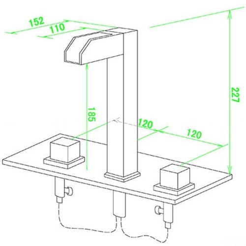 Robinet mélangeur lumineux à Led SDLPT02