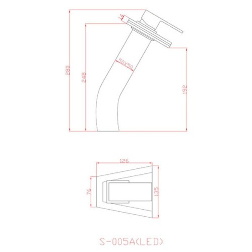 Robinet mitigeur SDS005A à Led