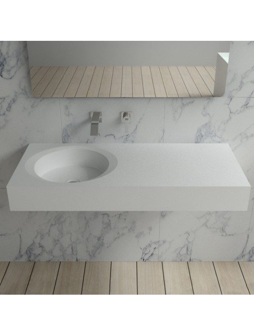 Plan vasque suspendu pour robinet mural SDBK800