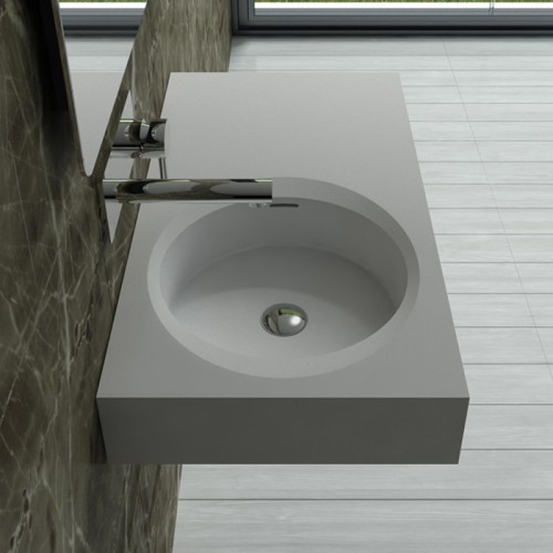 Plan vasque suspendu pour robinet mural SDBK800