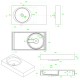 Plans techniques du plan vasque SDBK800