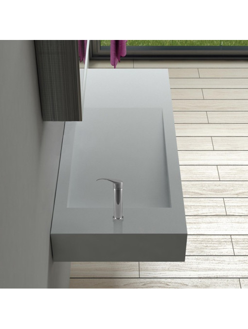 Plan vasque mural SDPW12-BS en polystone
