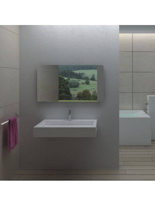 Simple vasque suspendue en solid surface SDPW17