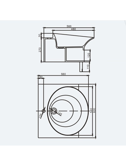Mesures du lave-mains SDWD3871-1