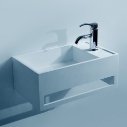 Lave-mains pour sanitaire SDWD3877 avec porte-serviette intégré