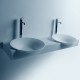 Double plan vasque à suspendre avec vasques rondes SDWD3888