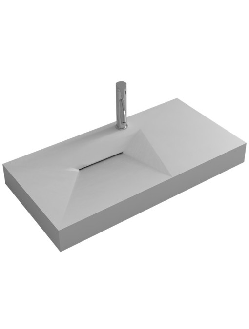 Plan vasque design avec évacuation linéaire SDWD38427