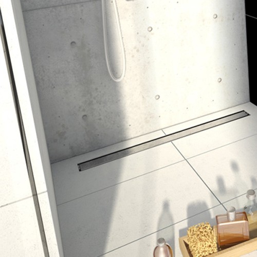 Receveur à carreler Aqua Line 100 x 90 avec caniveau